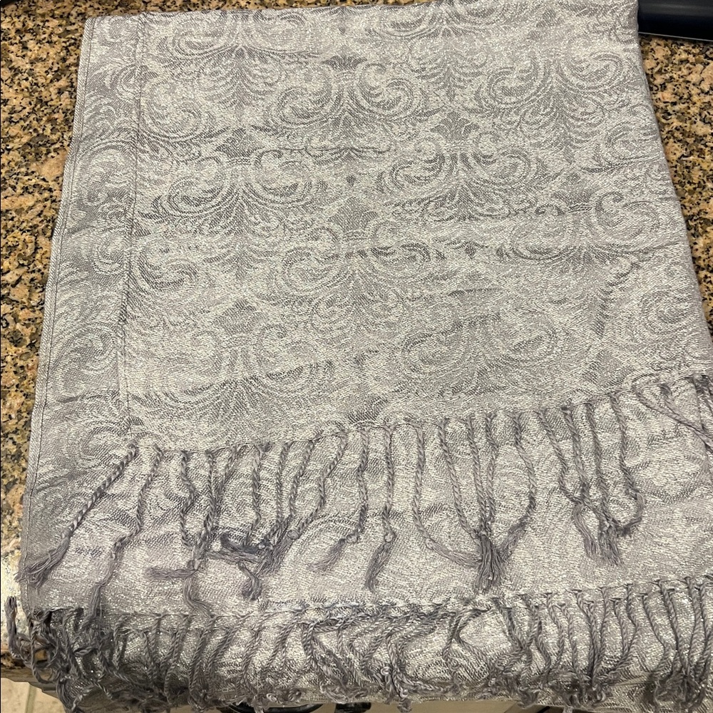 Elegant Silver Scarf